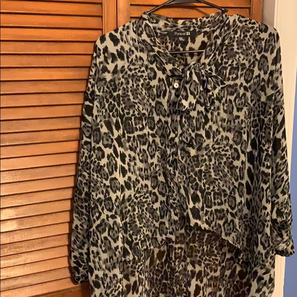 Dressy Leopard Blouse